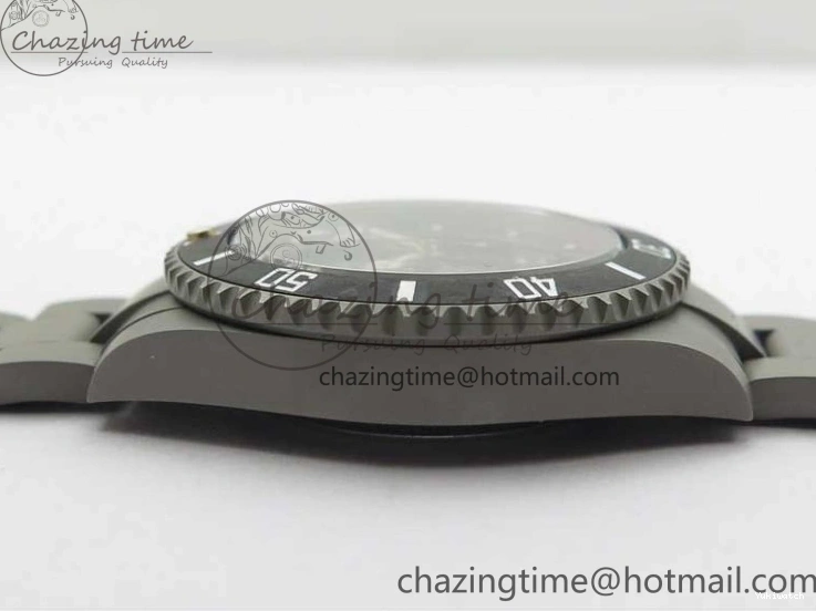 116610 Bezel Skeleton DIal Best Sandblasted Edition on ROF Andrea Submariner Carbon SA3130 Pirlo 0308